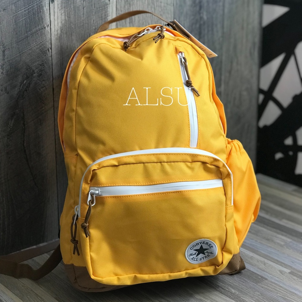 NWT Converse Go Backpack POP Yellow UNISEX AUTHENT - Picture 2 of 8